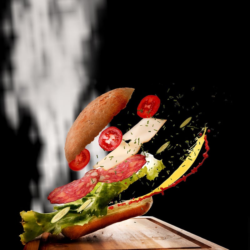Wrap Sandwich and Sweet Potato Fries